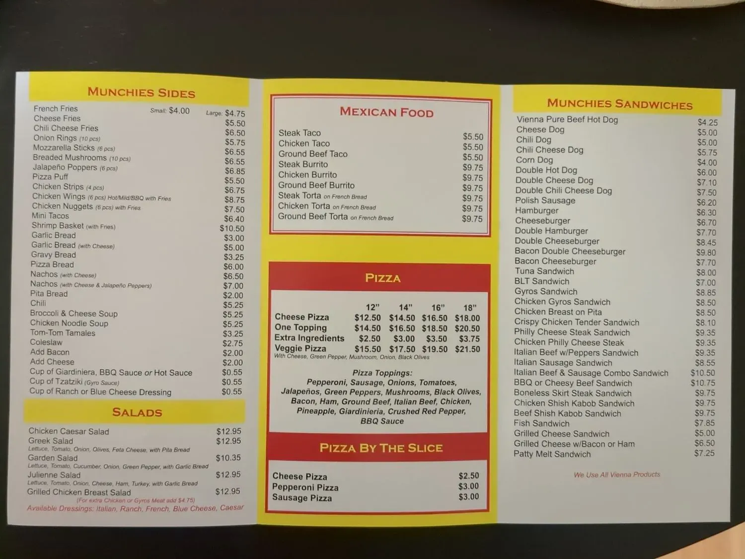 Menu 1