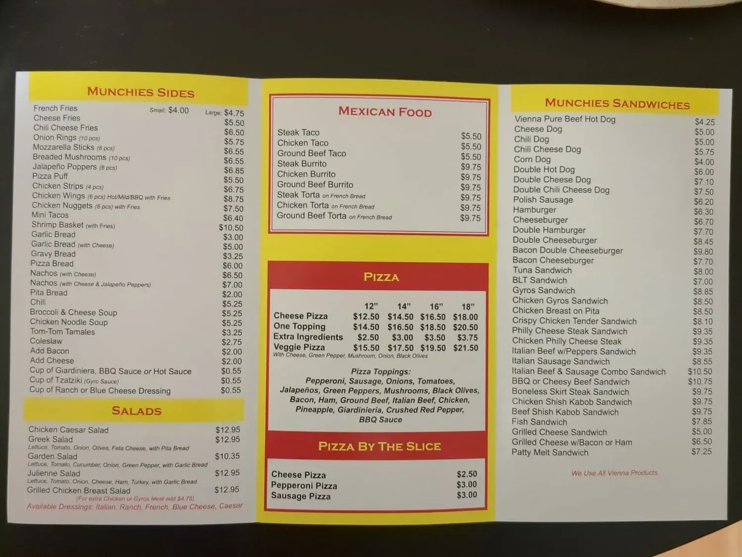 Menu 1