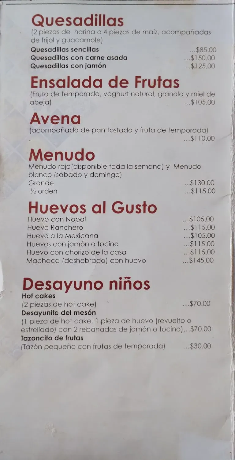 Menu 1