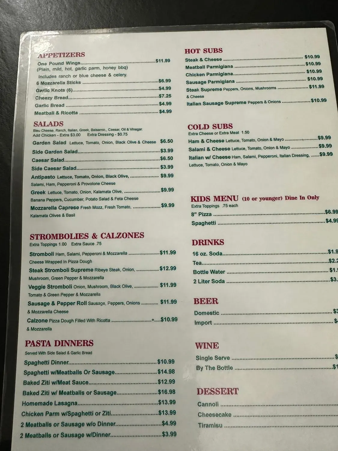 Menu 3