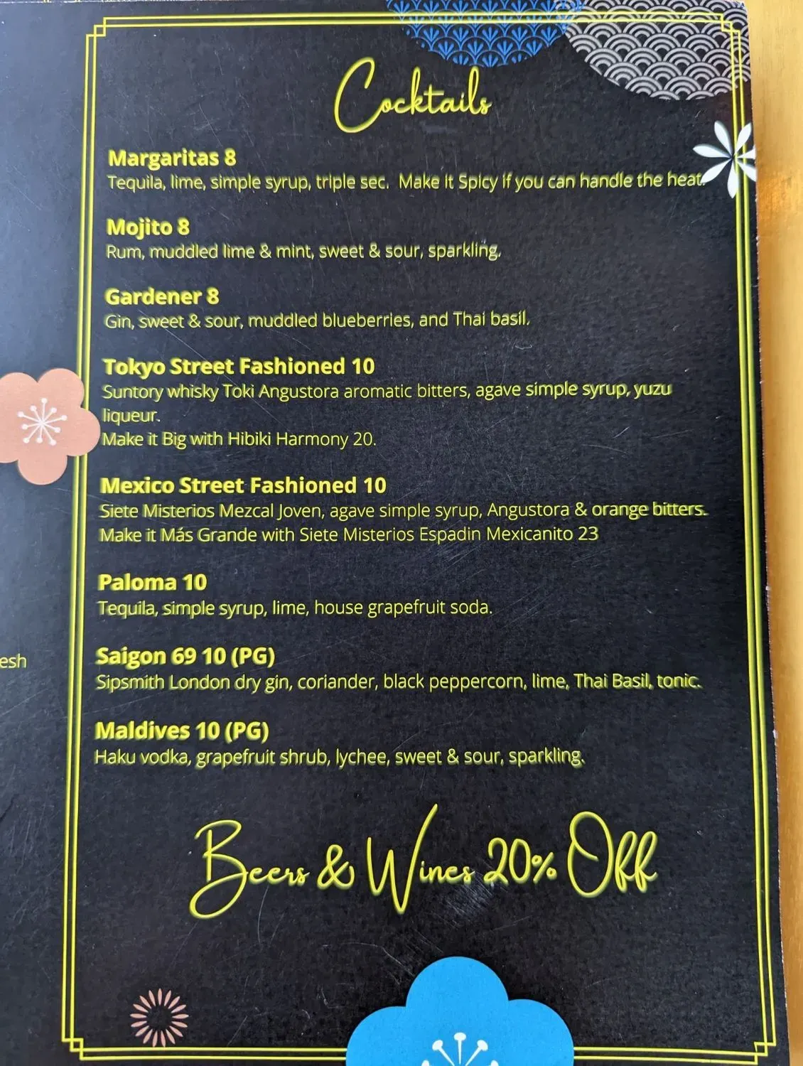 Menu 5