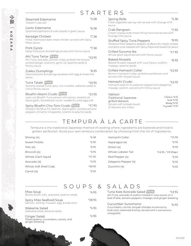 Menu 4