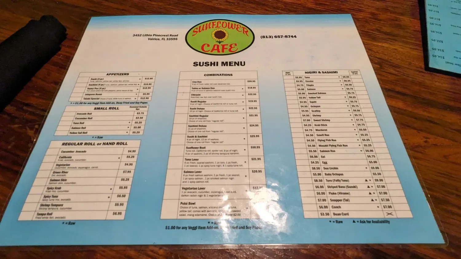 Menu 5