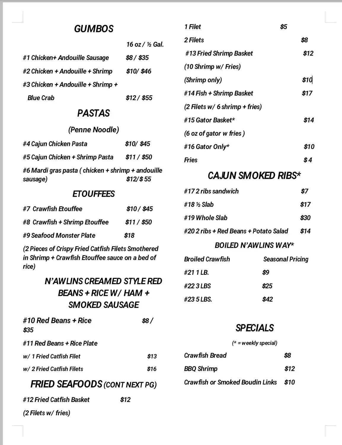 Menu 2