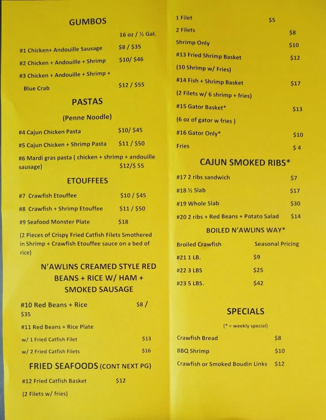 Menu 1