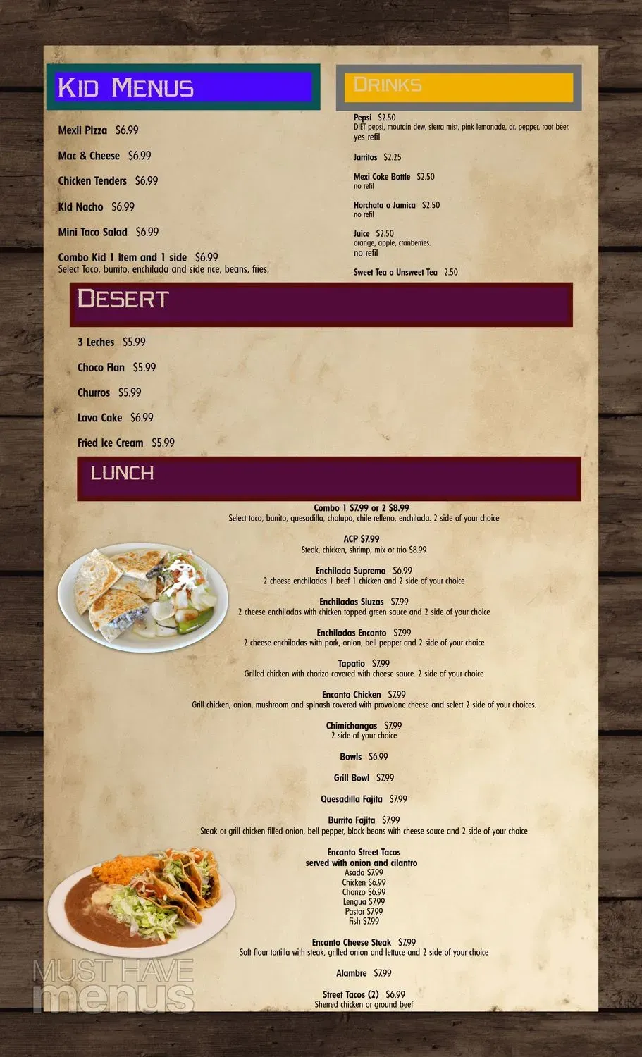 Menu 2