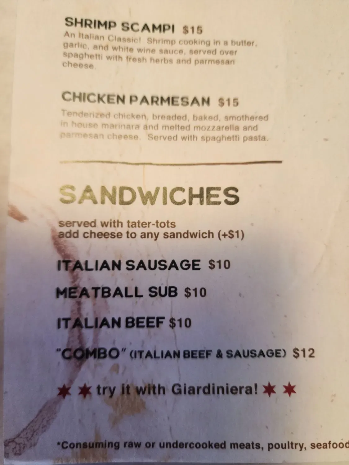 Menu 5