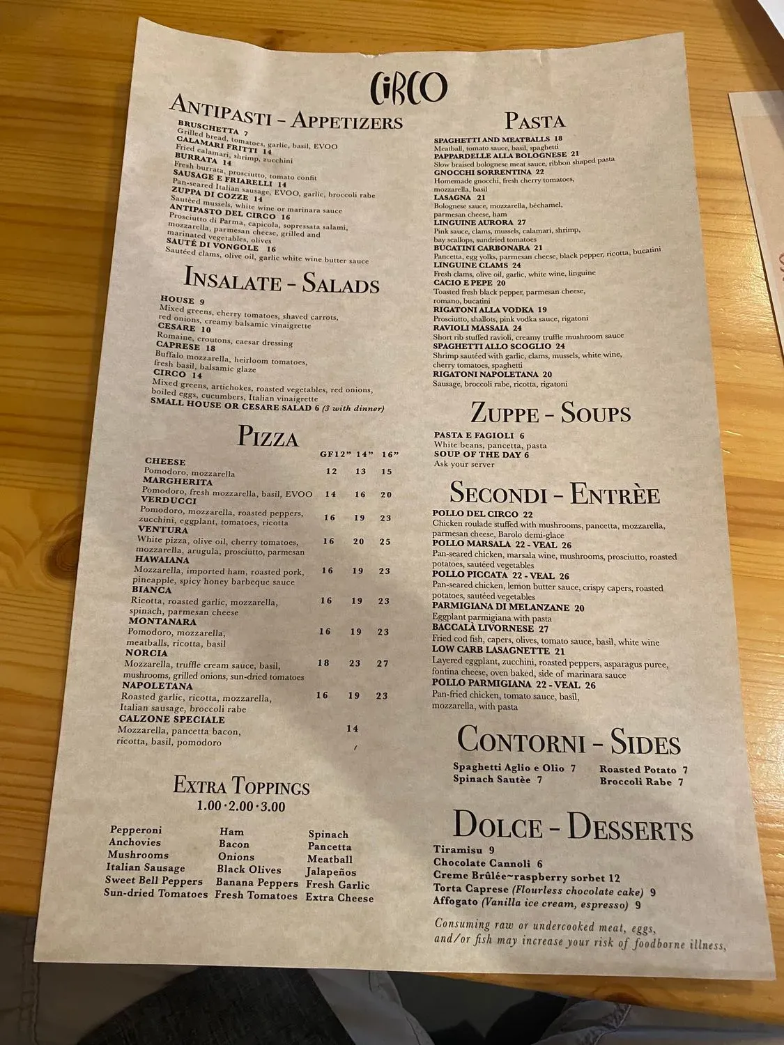 Menu 1