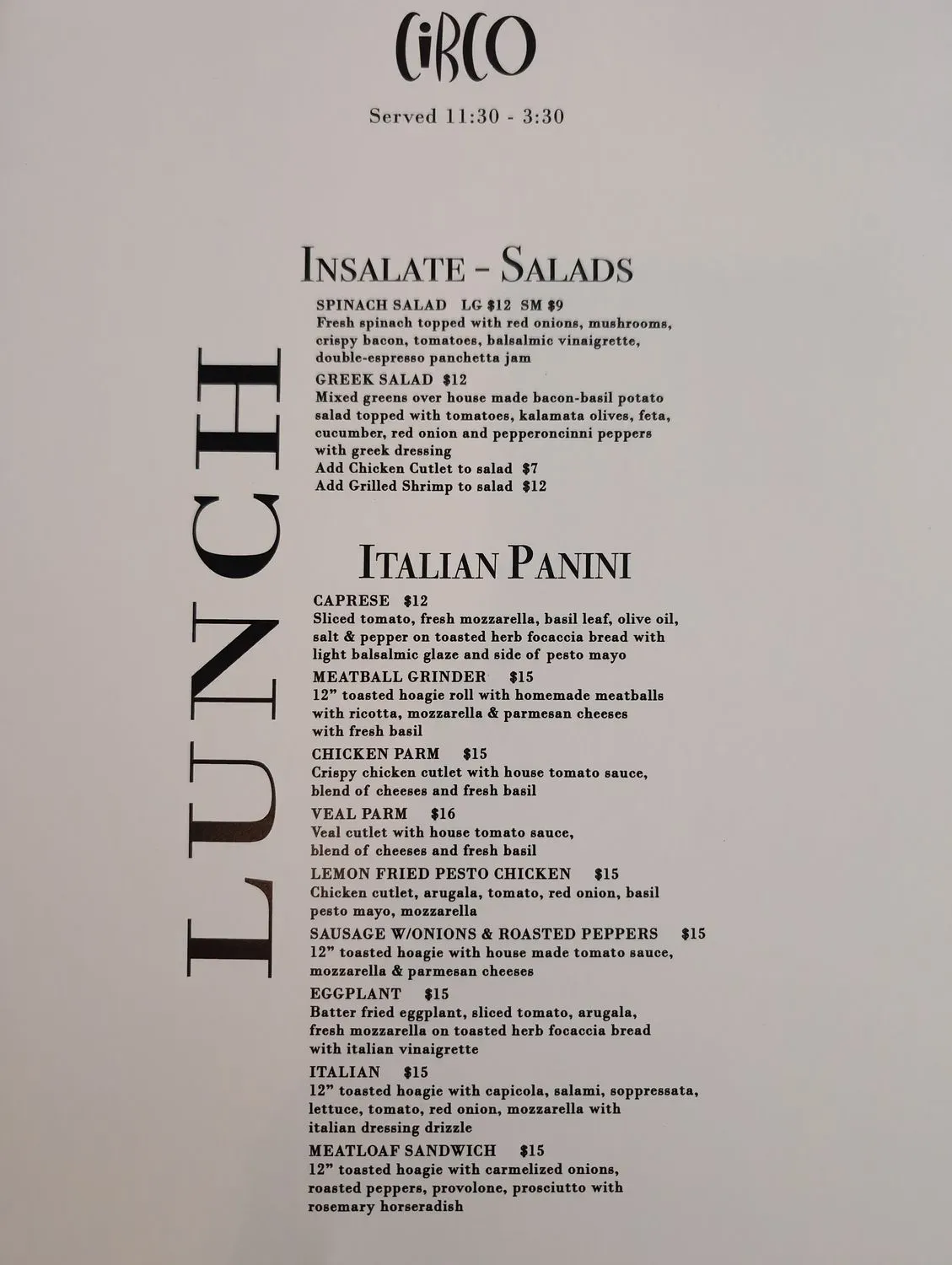 Menu 2