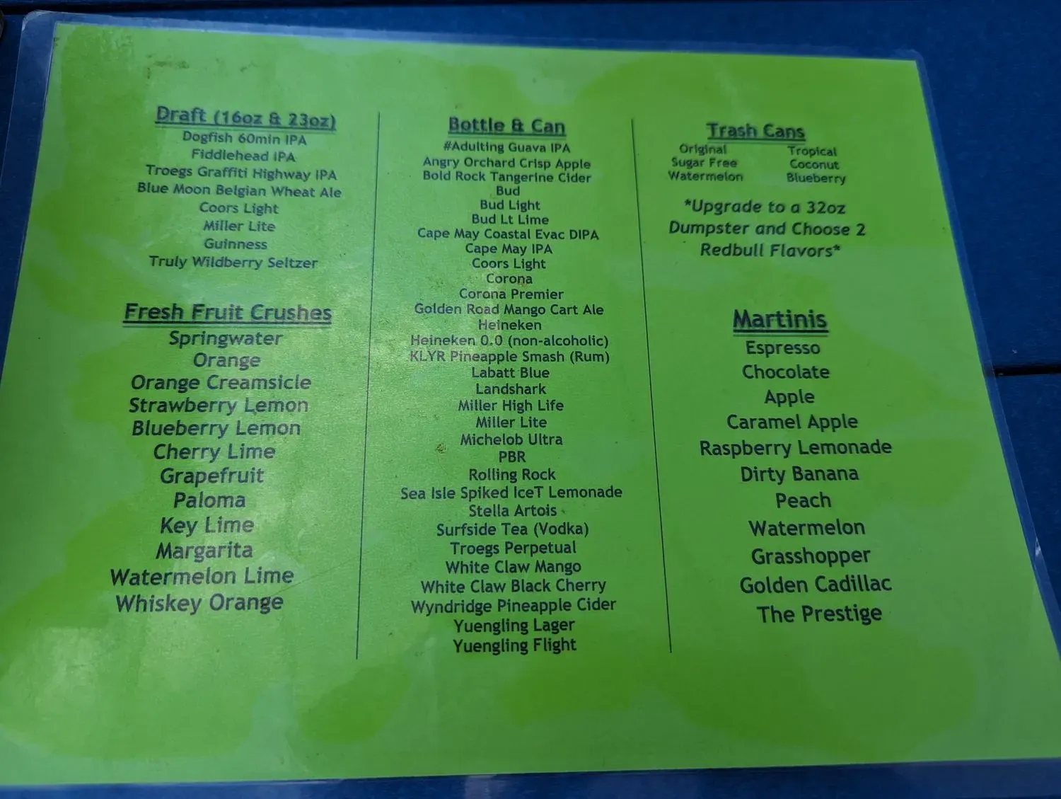 Menu 1