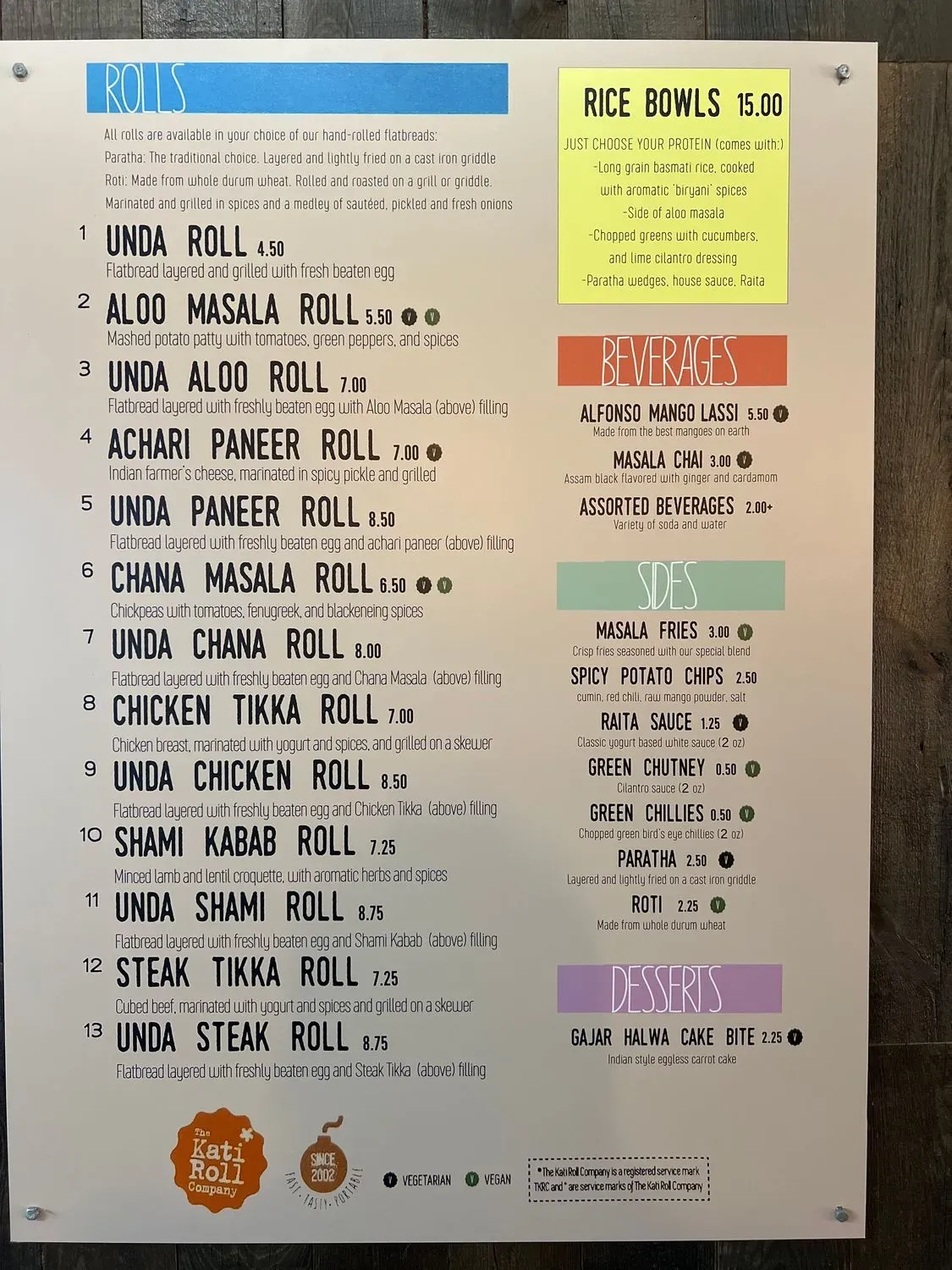 Menu 5