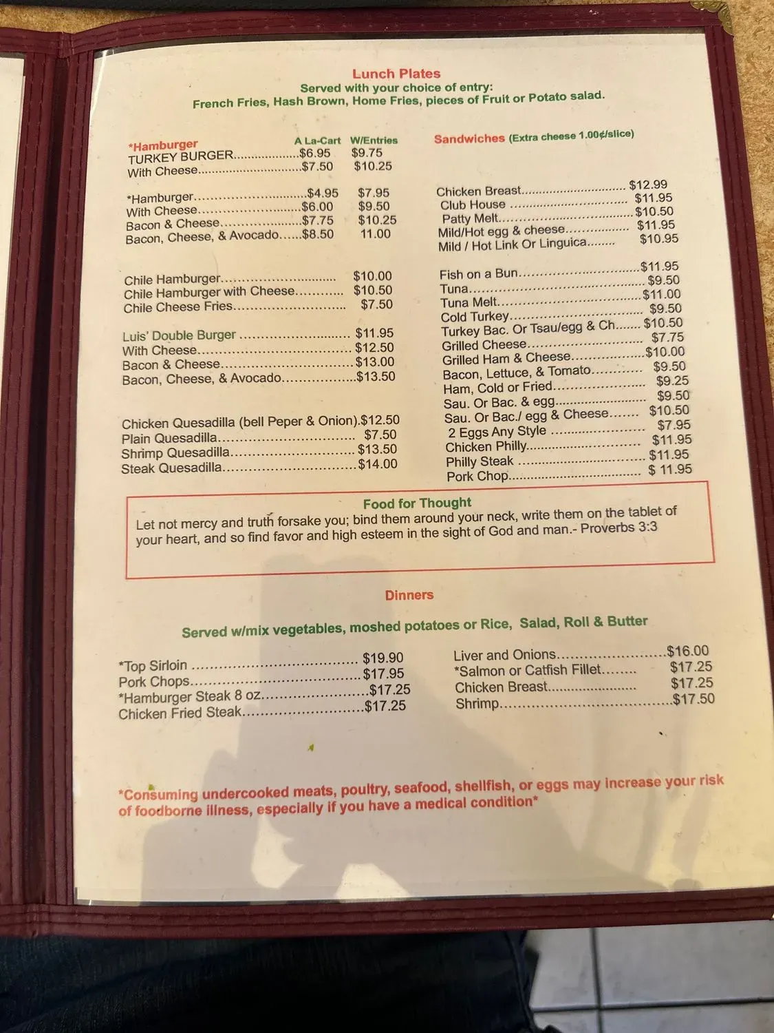 Menu 2