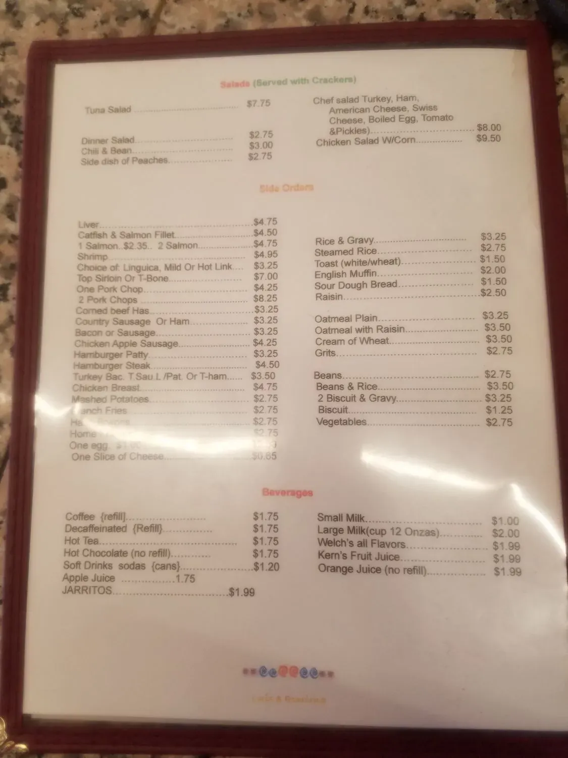 Menu 5