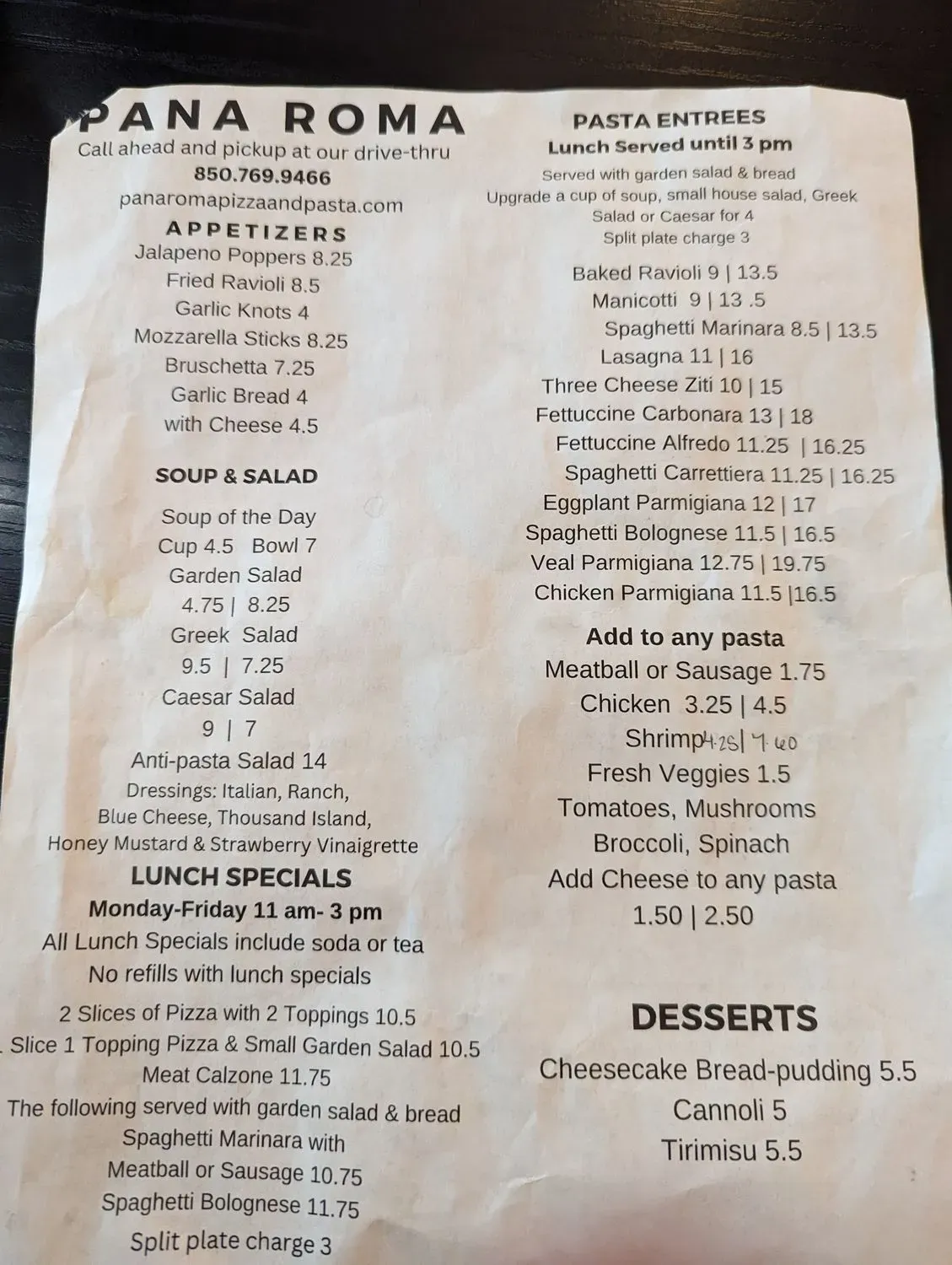 Menu 1