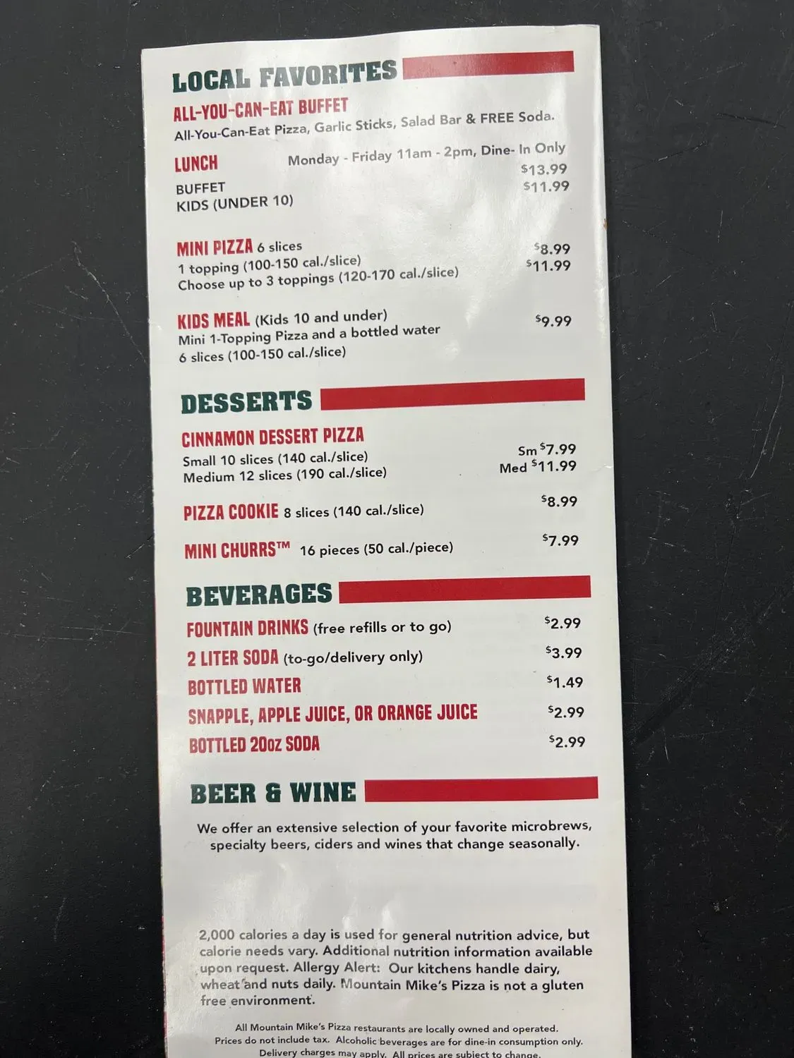 Menu 3