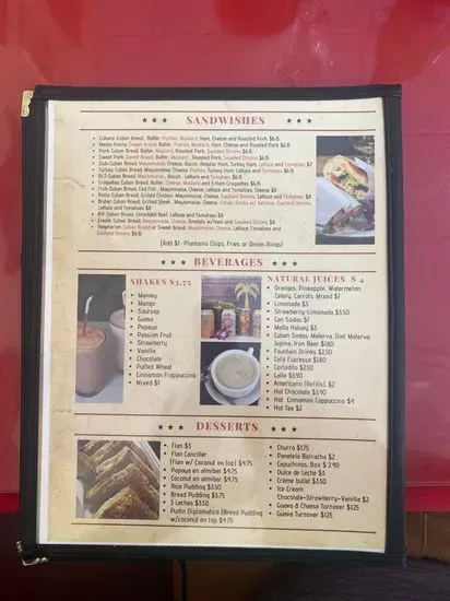 Menu 5