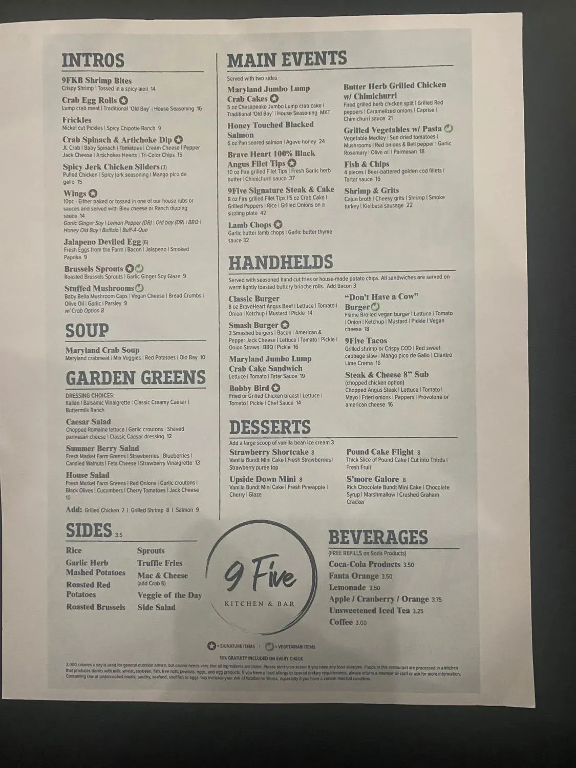 Menu 1