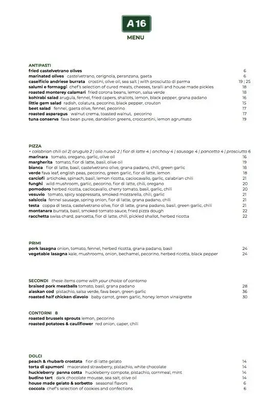 Menu 2