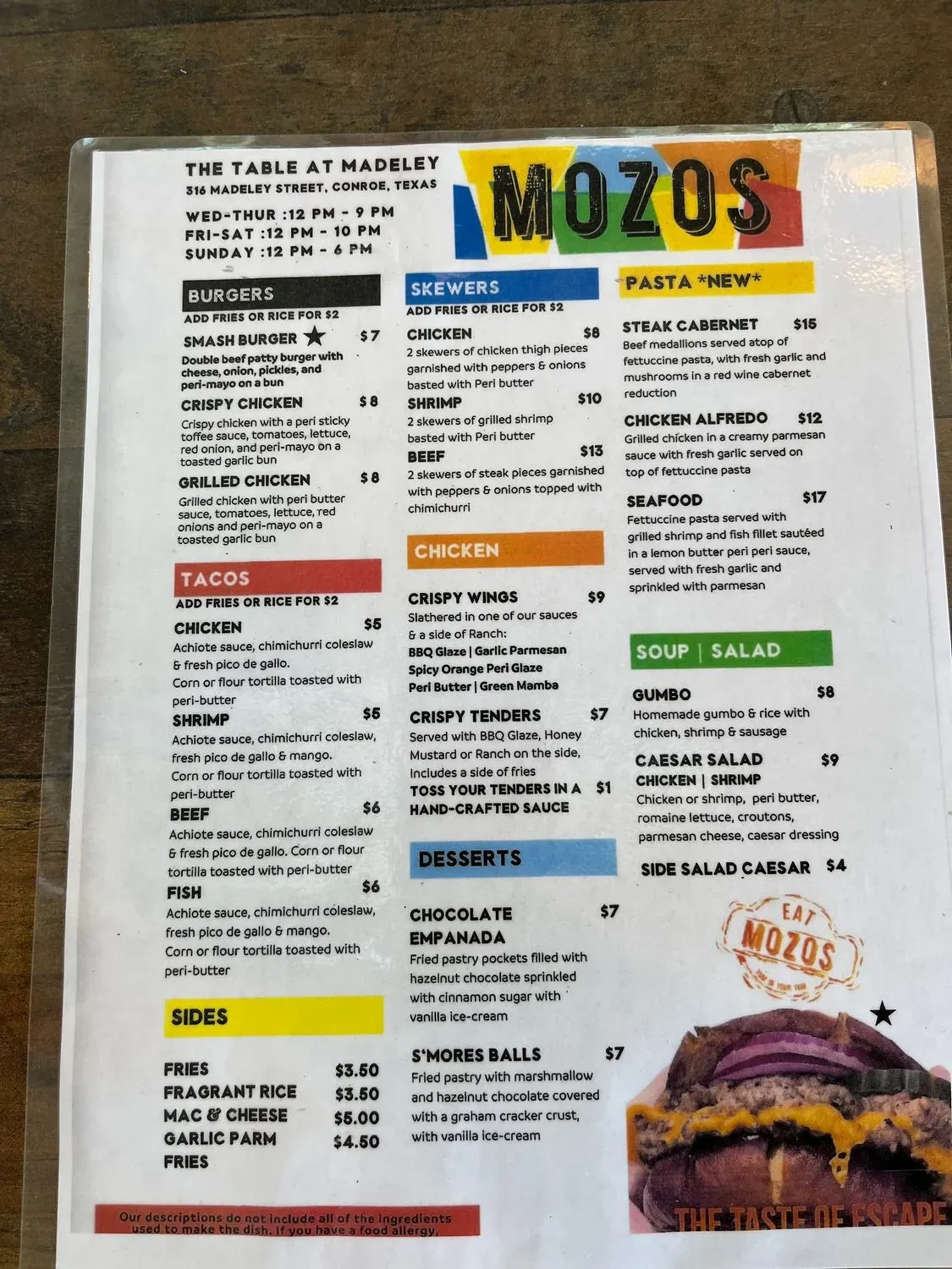 Menu 1