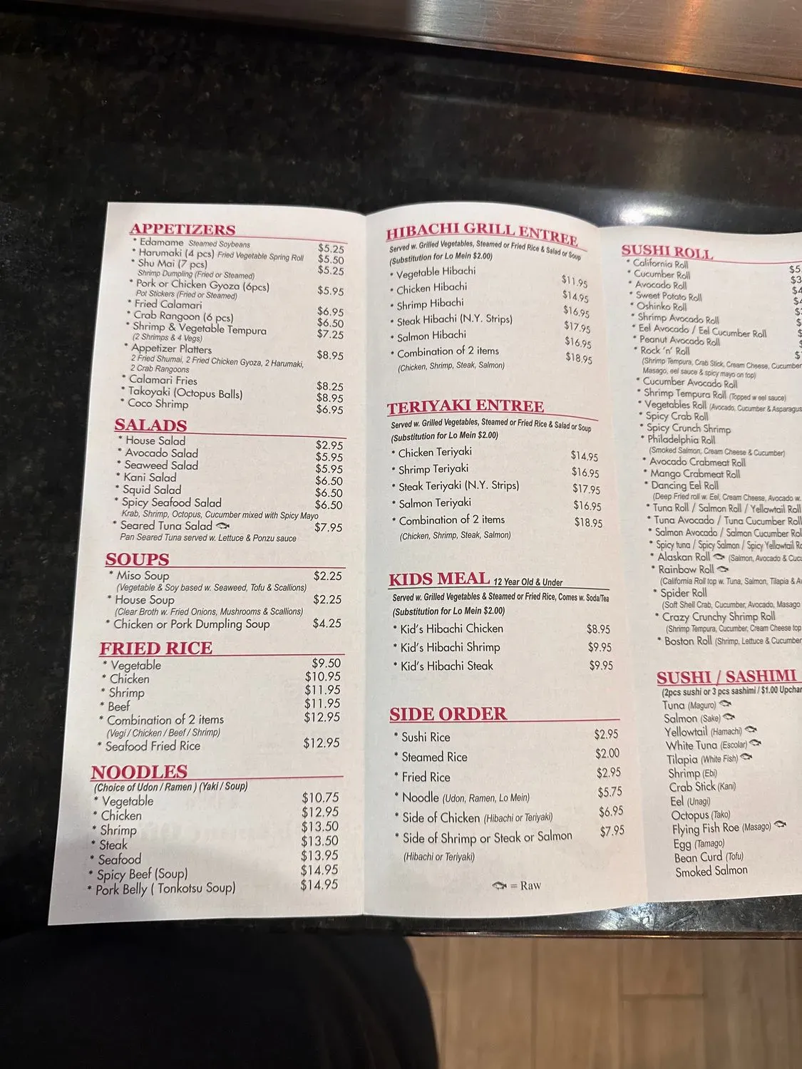 Menu 5