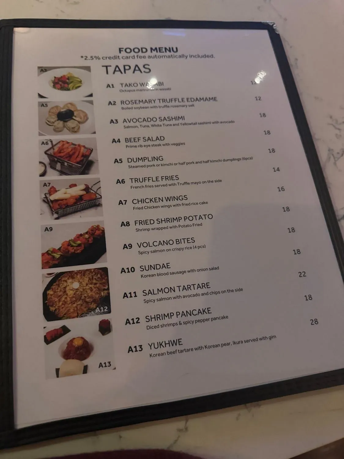 Menu 5