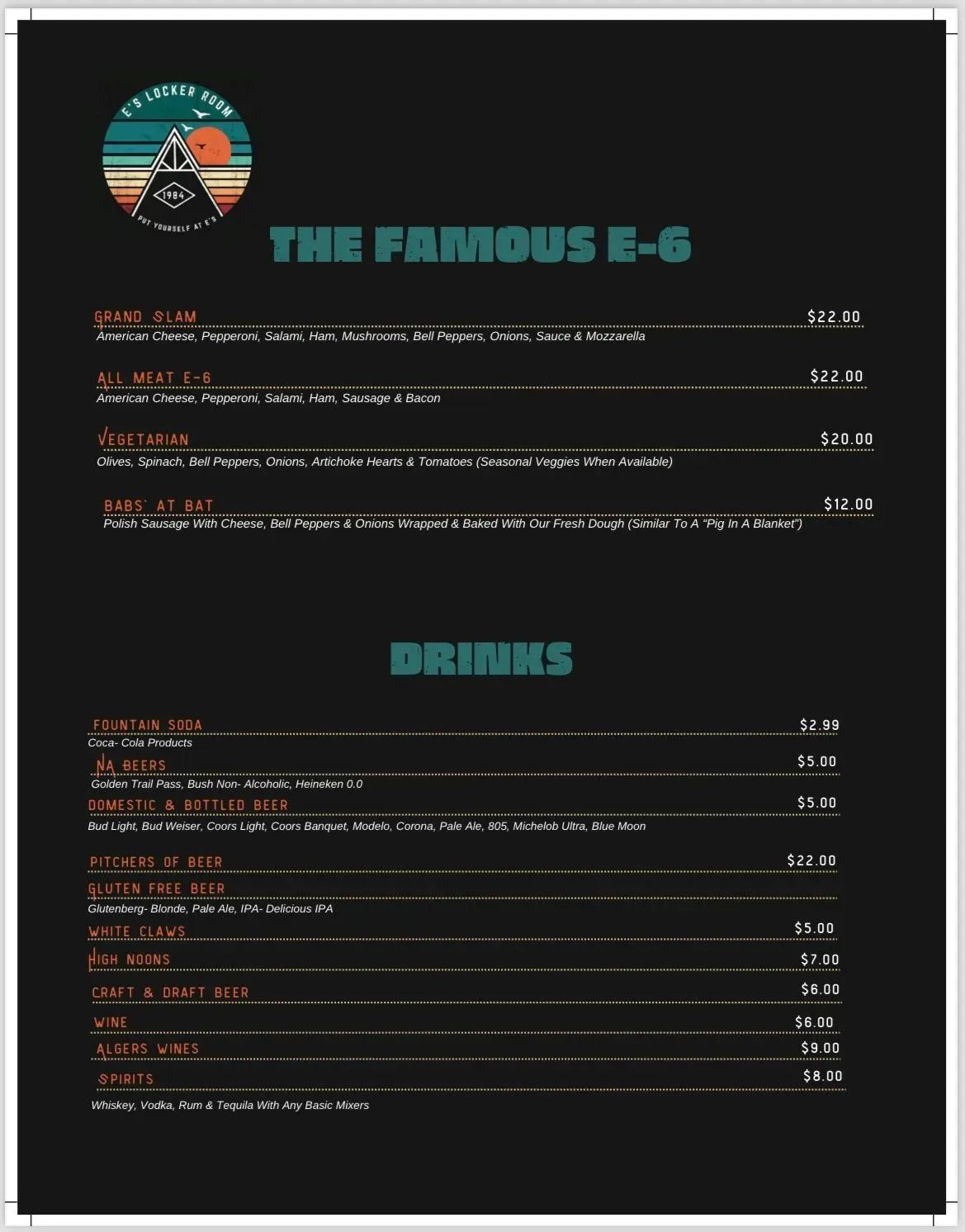 Menu 2