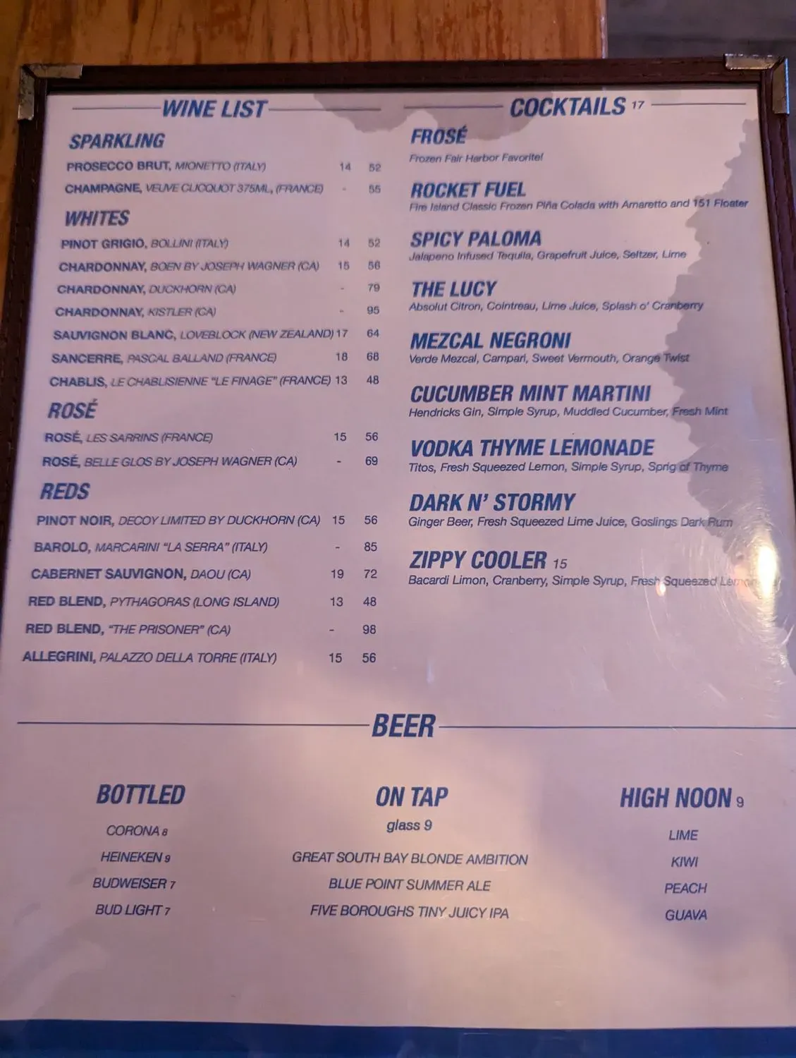 Menu 1