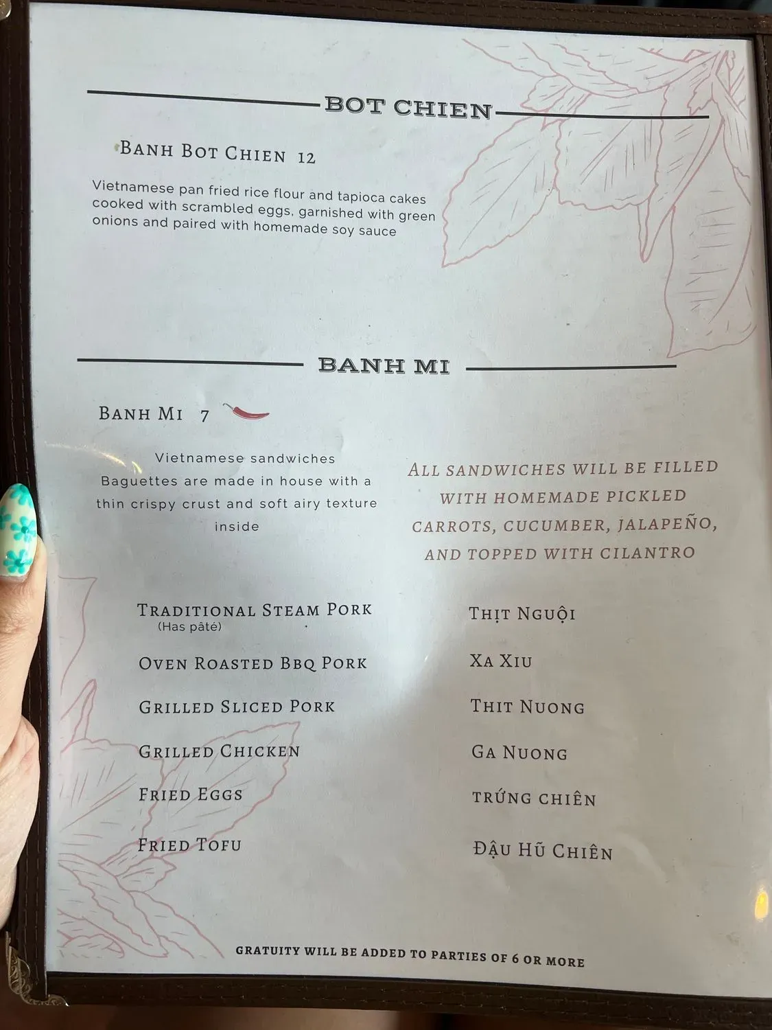 Menu 5