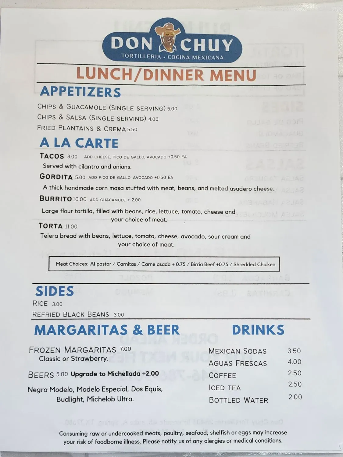 Menu 1