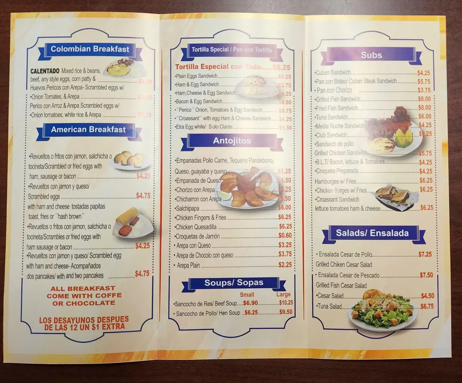 Menu 4