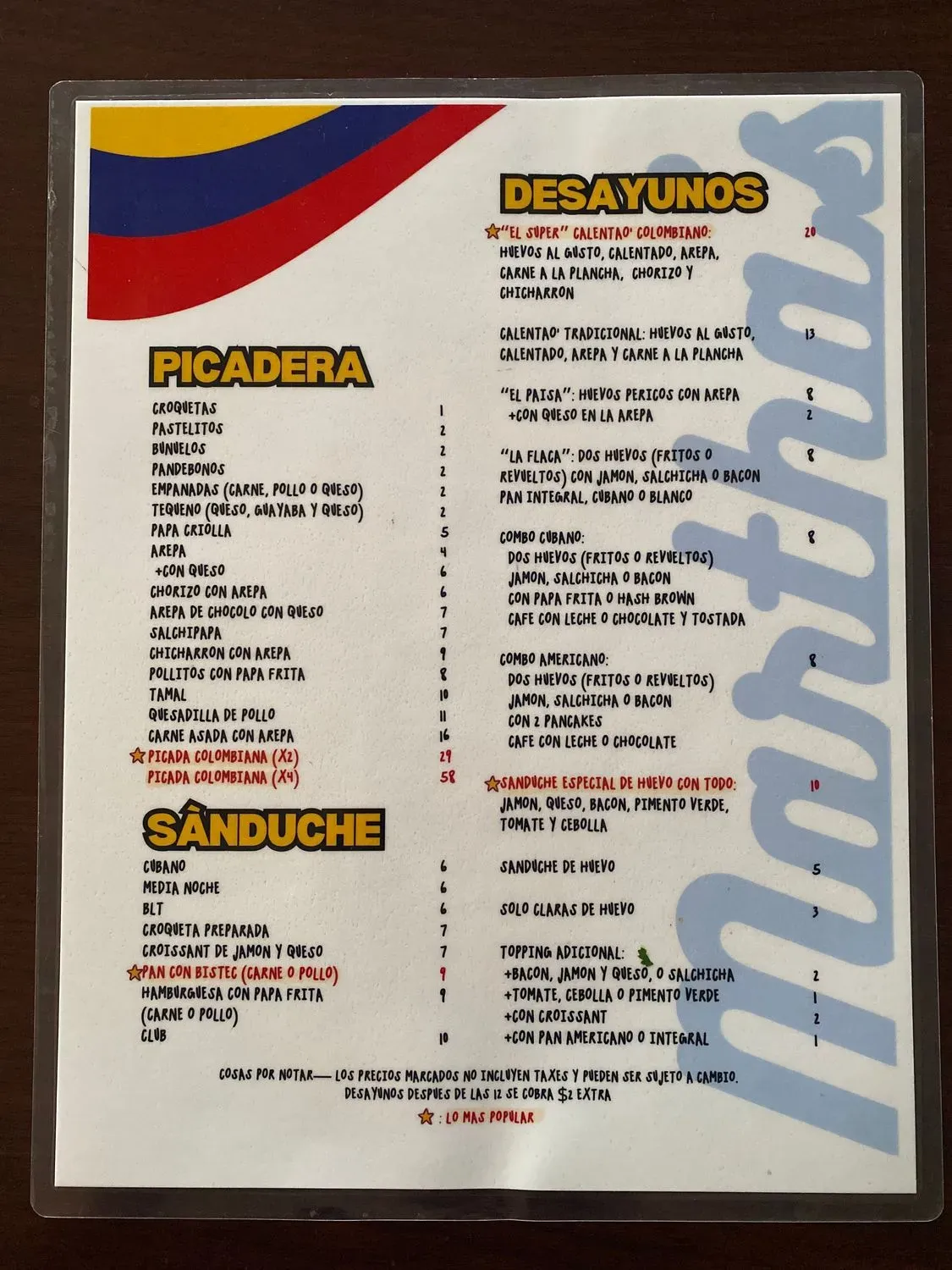 Menu 2