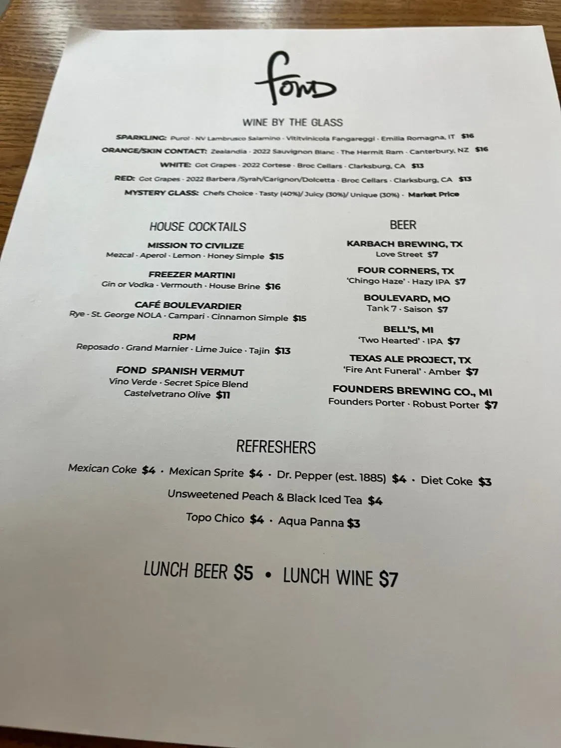 Menu 2