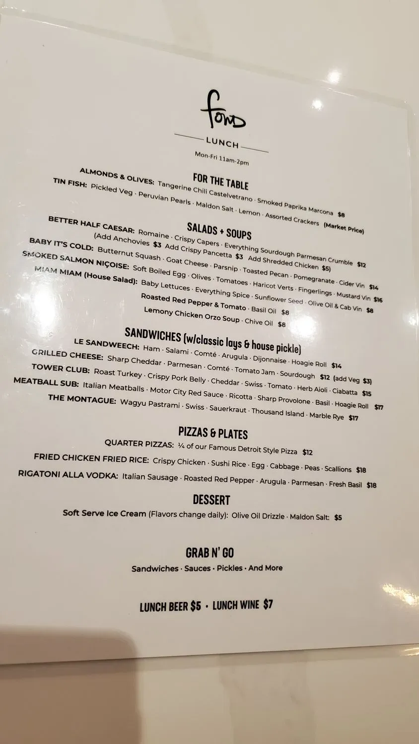 Menu 5