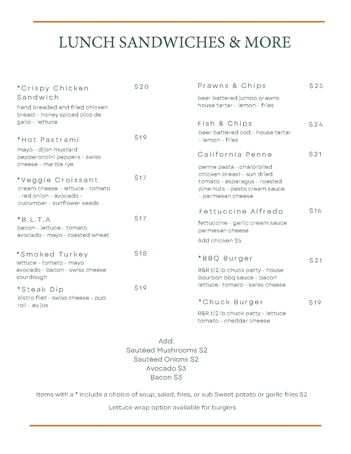 Menu 1