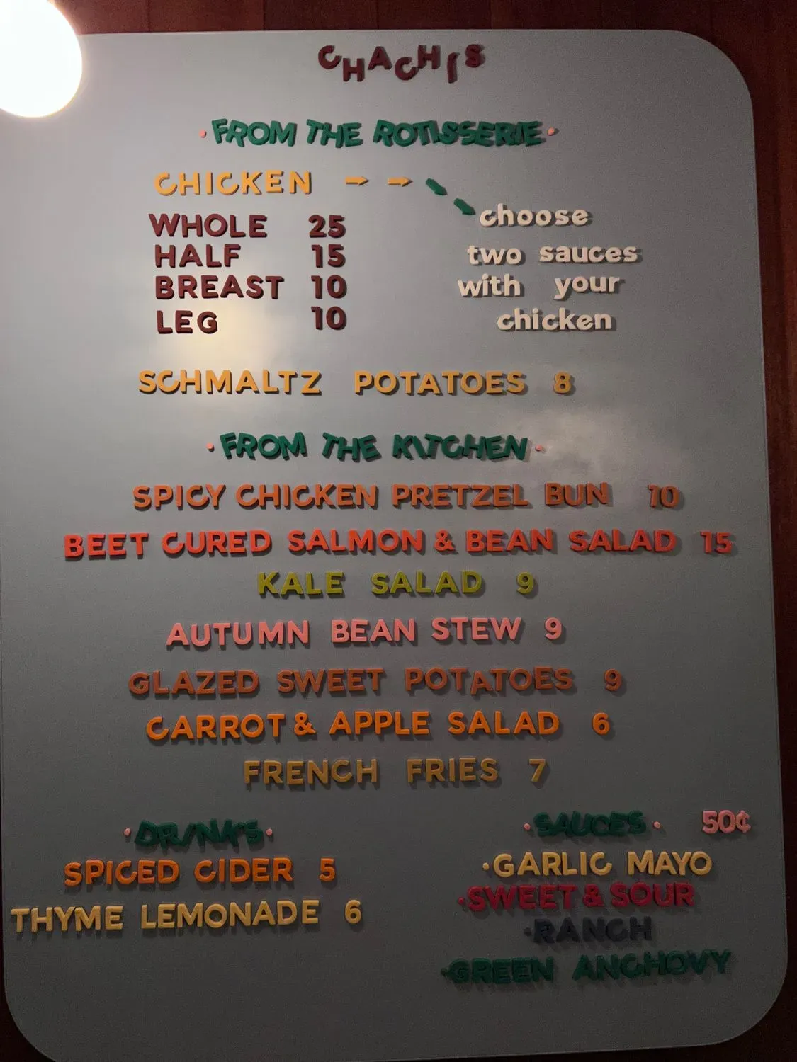 Menu 1