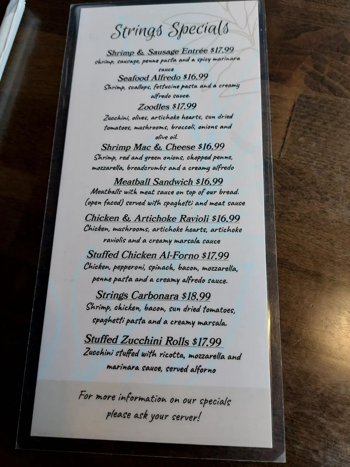 Menu 5