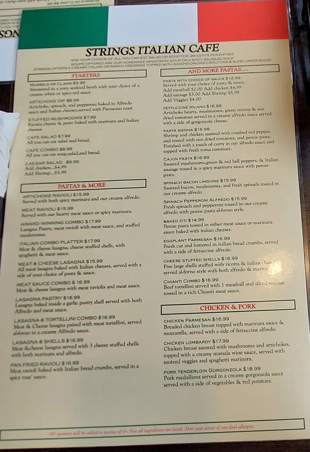 Menu 2