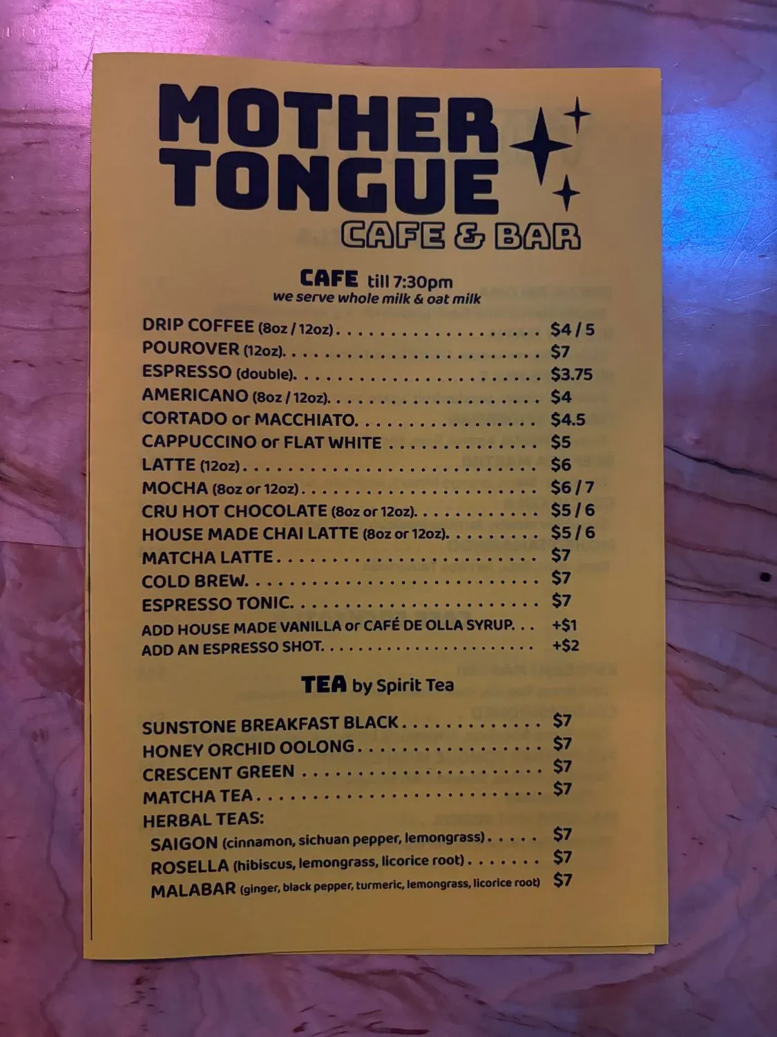 Menu 5