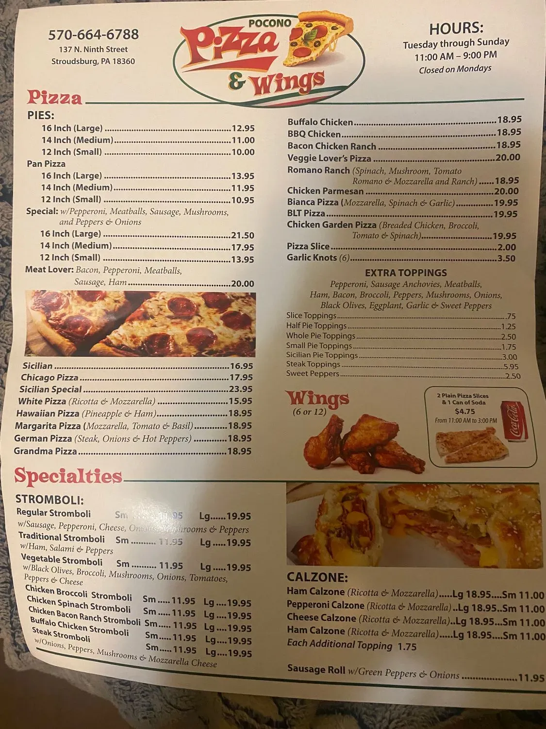 Menu 5