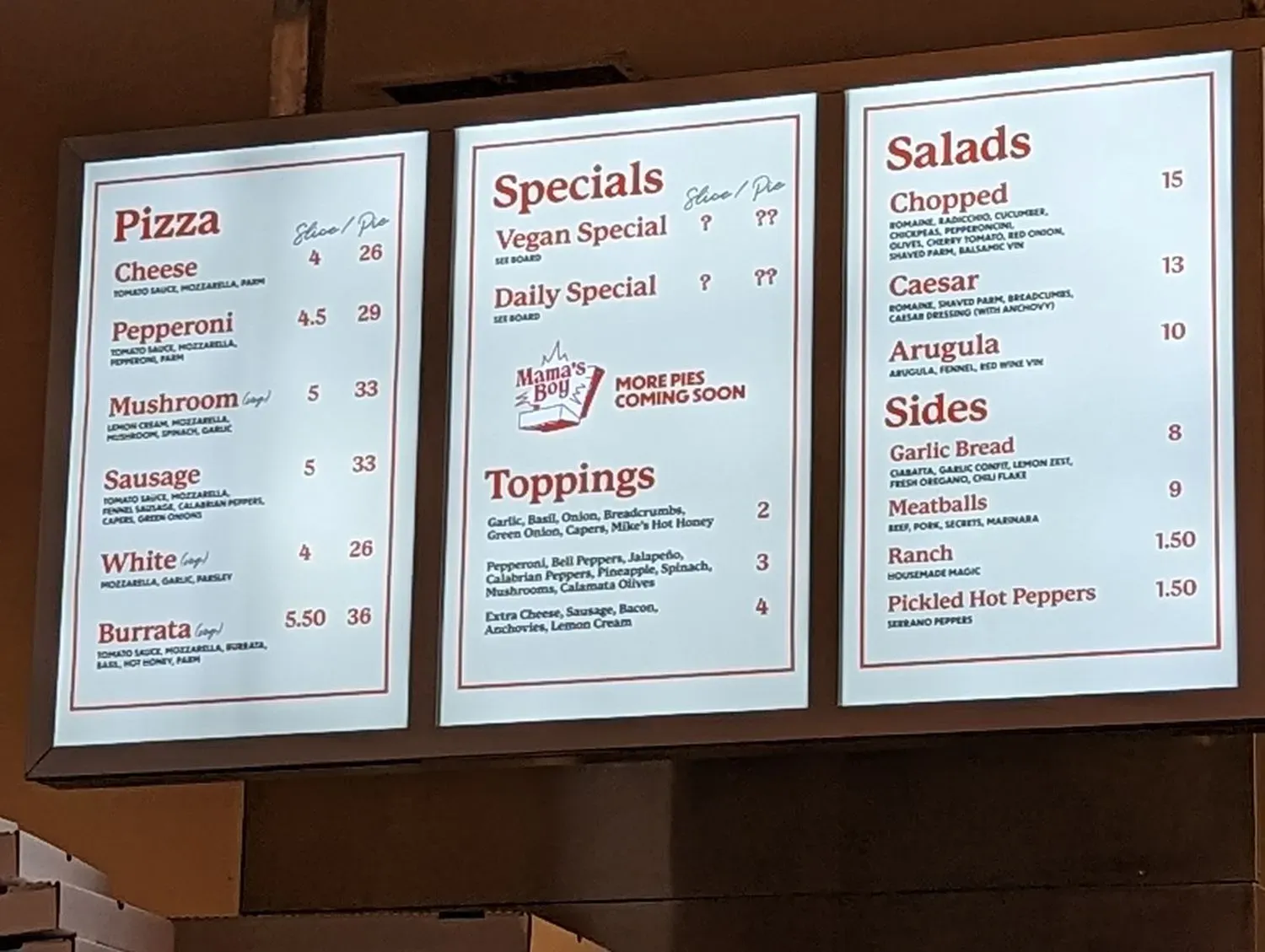 Menu 2