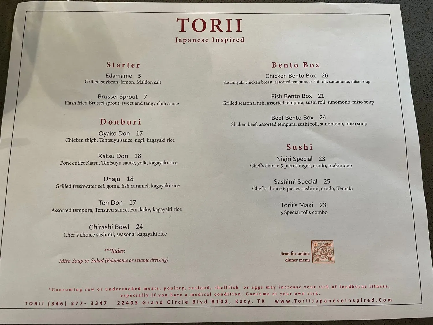 Menu 1