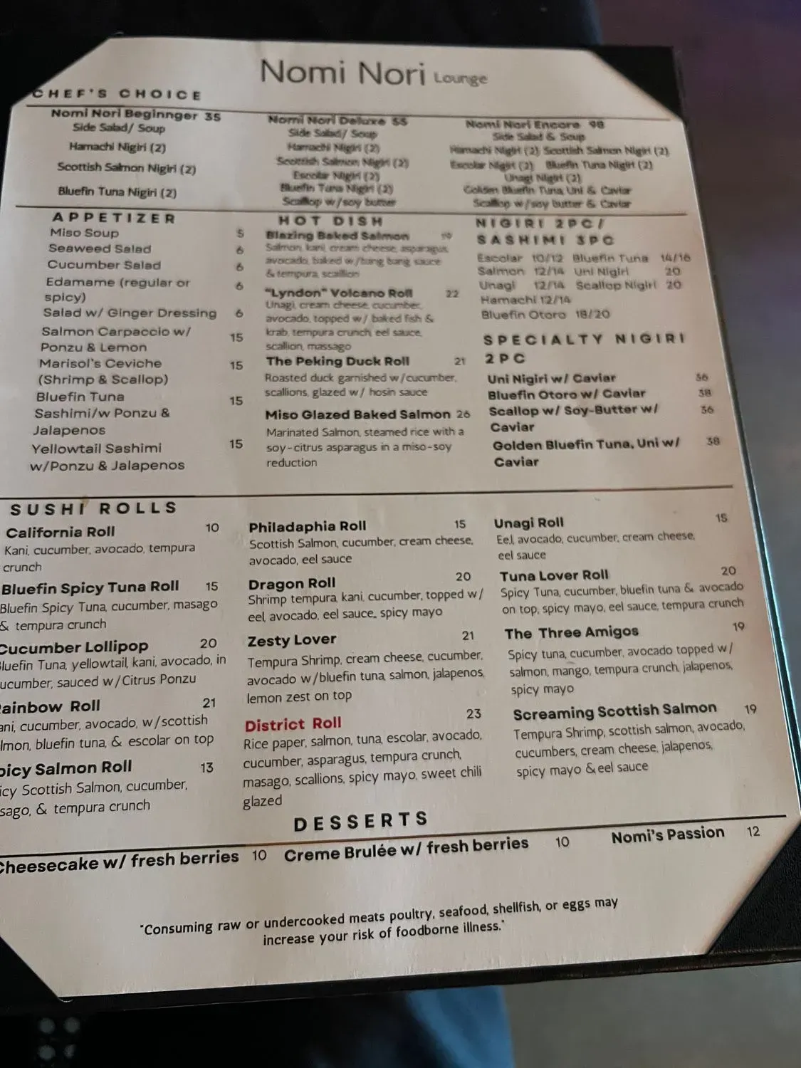 Menu 3