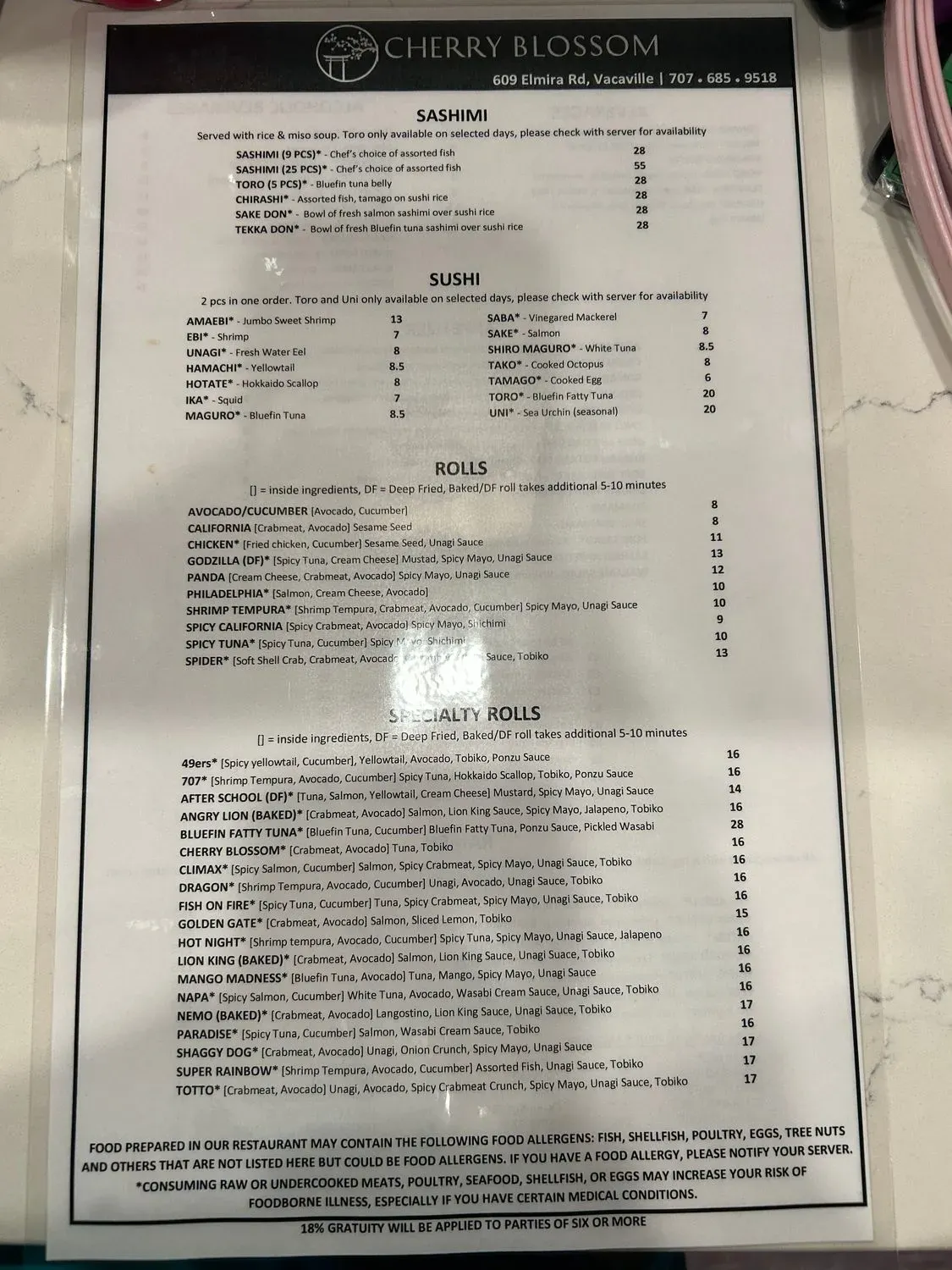 Menu 1