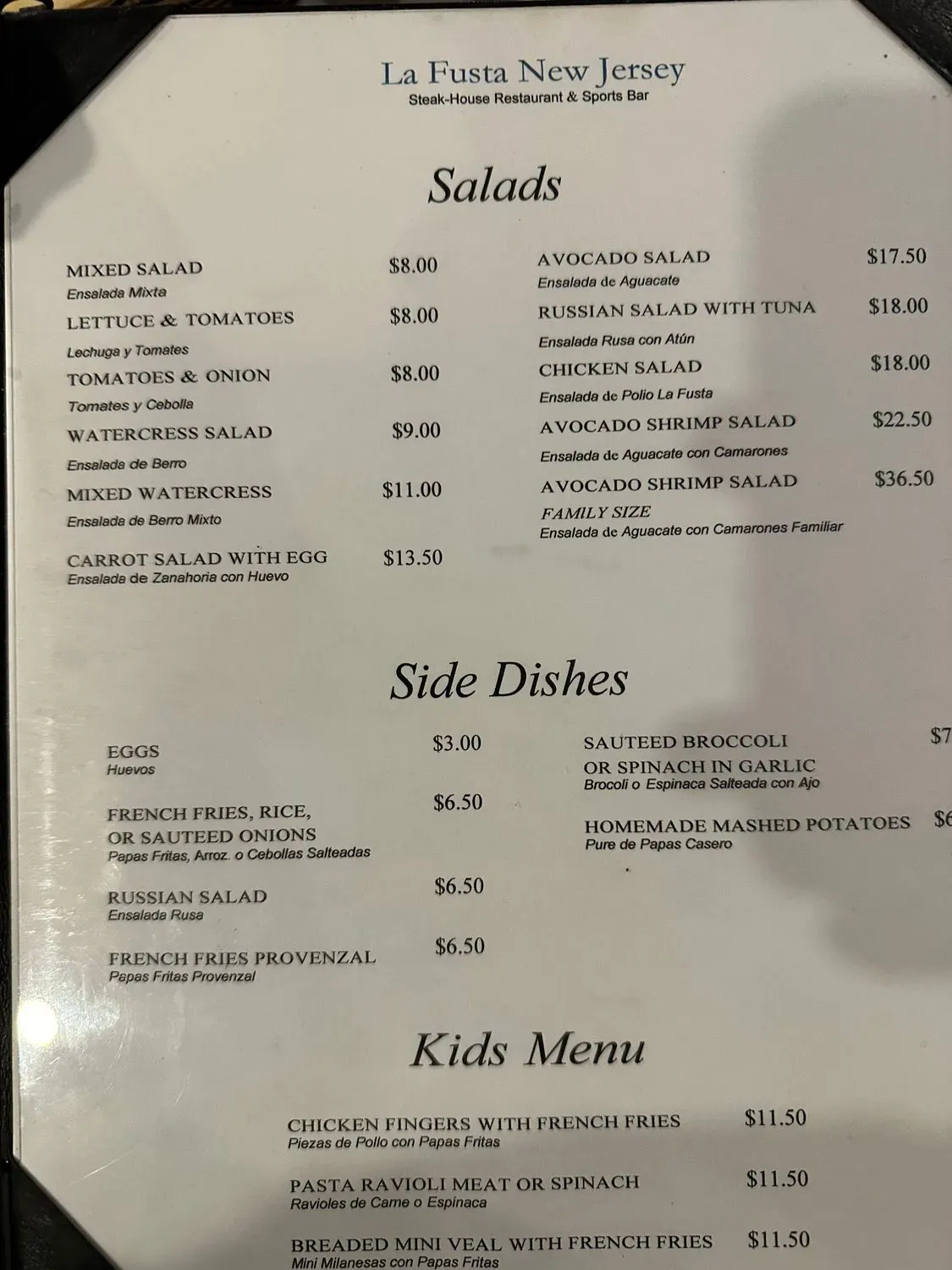 Menu 4