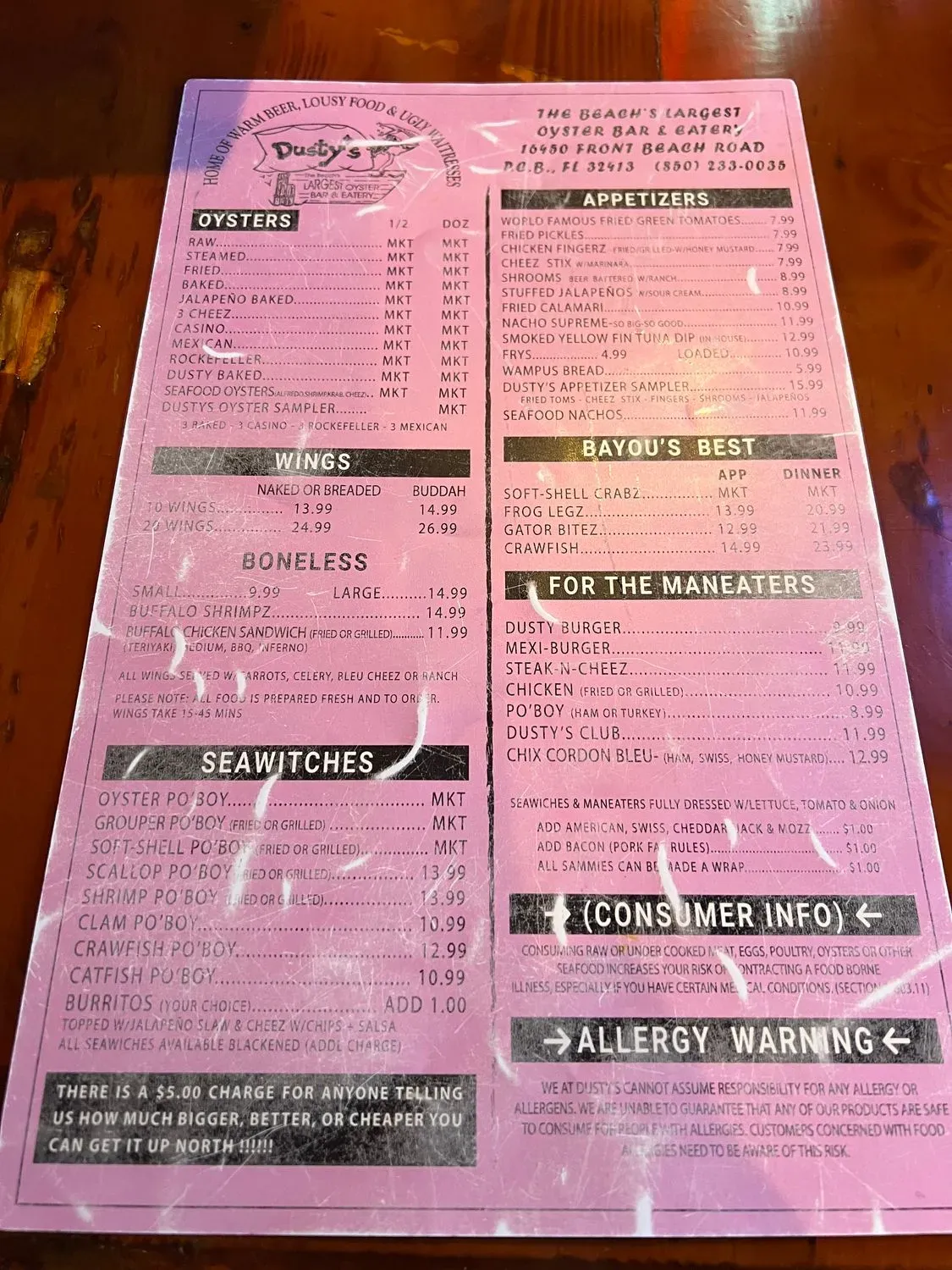 Menu 5