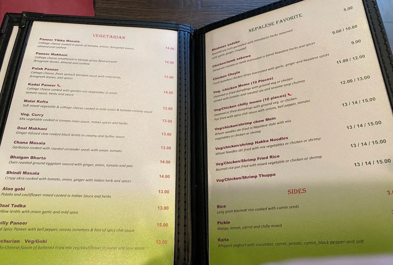 Menu 2