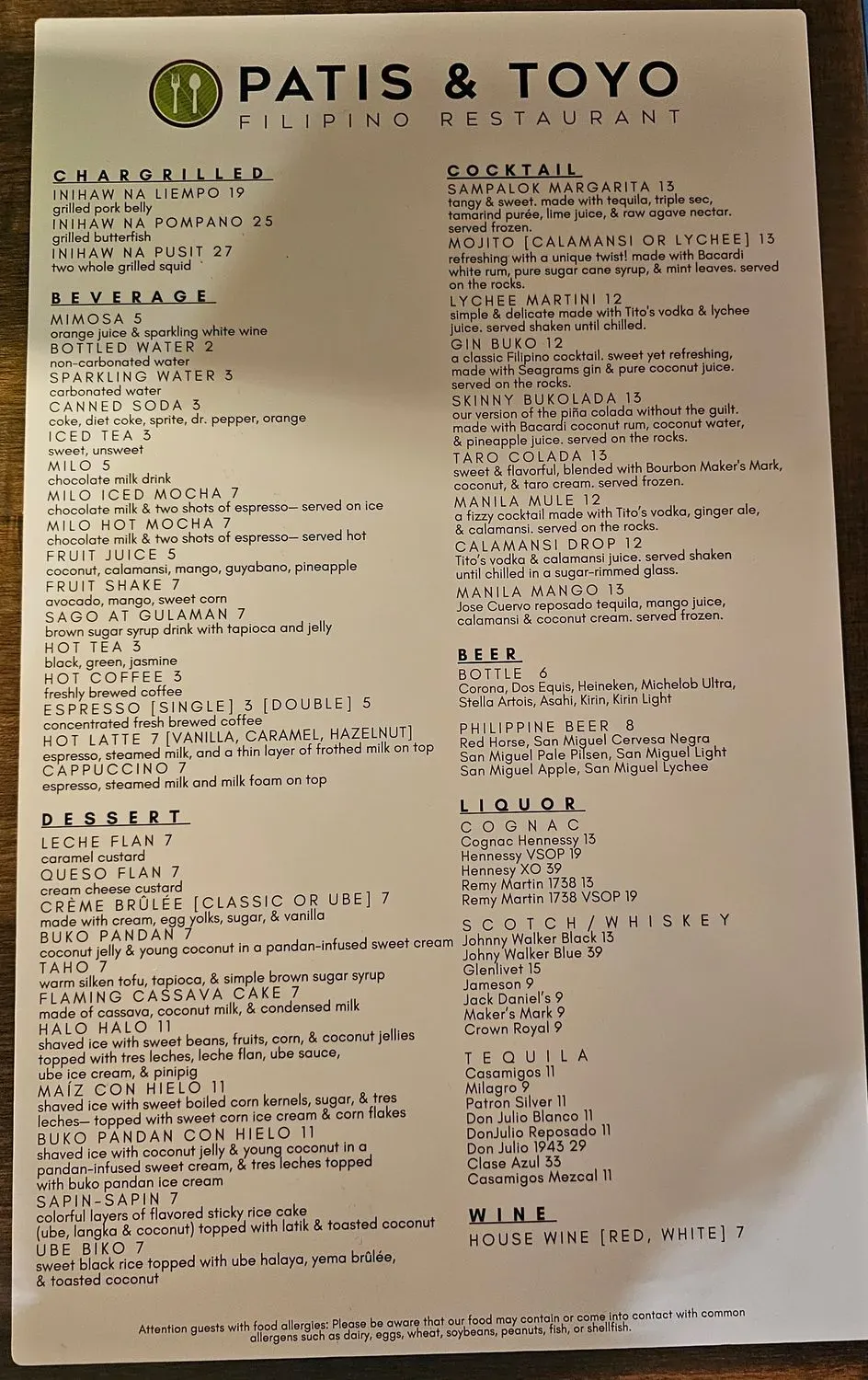 Menu 1