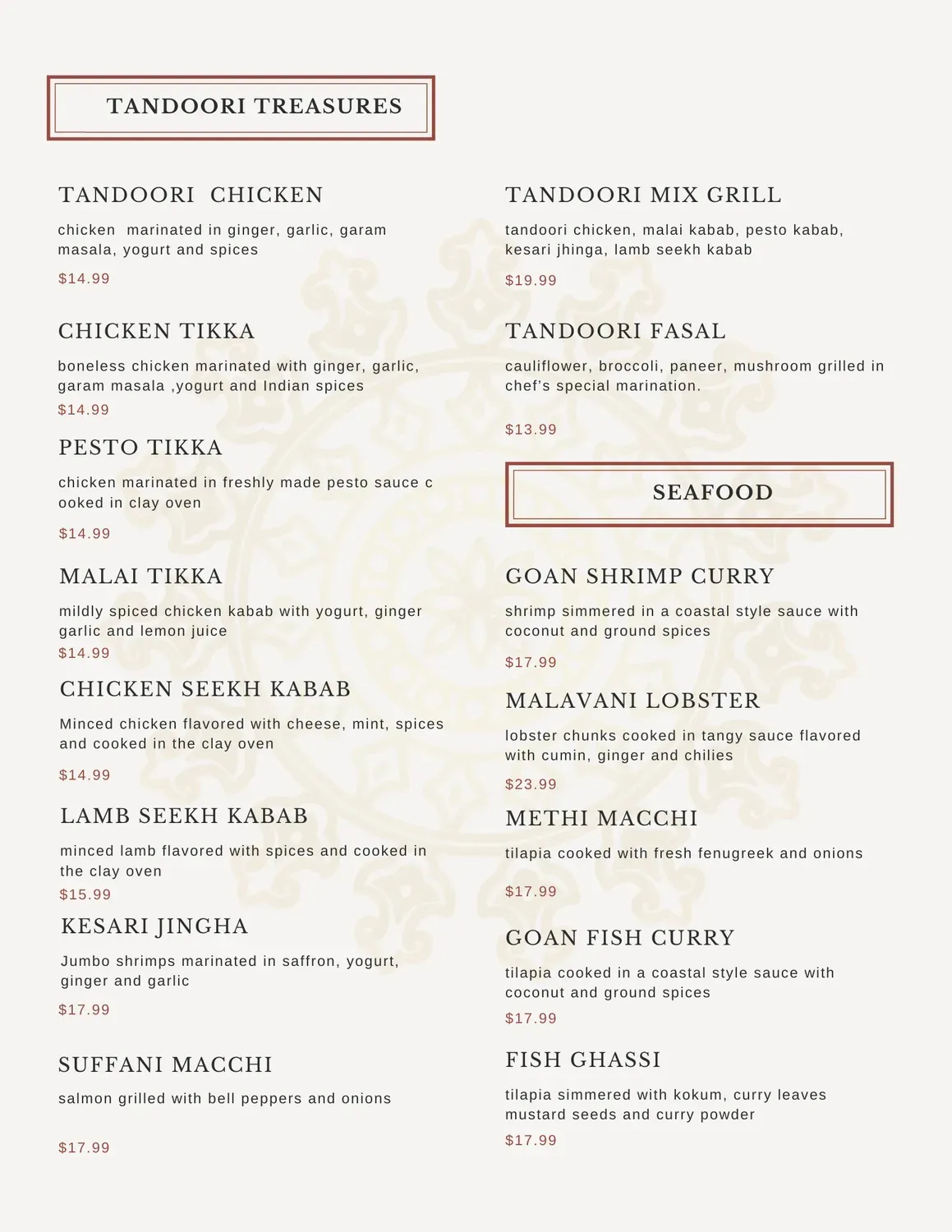 Menu 1