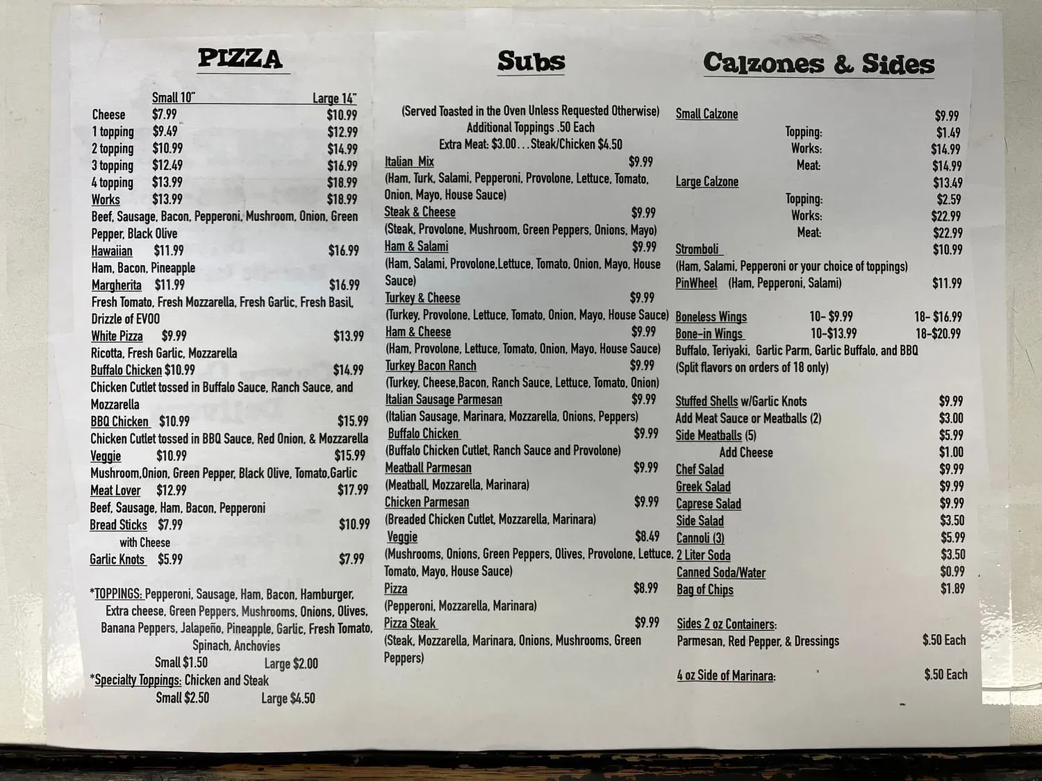 Menu 1