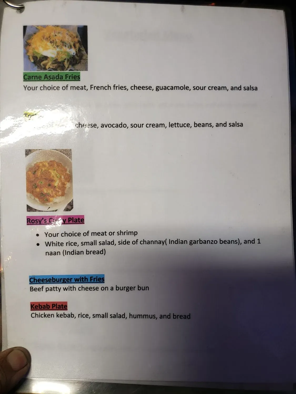 Menu 2